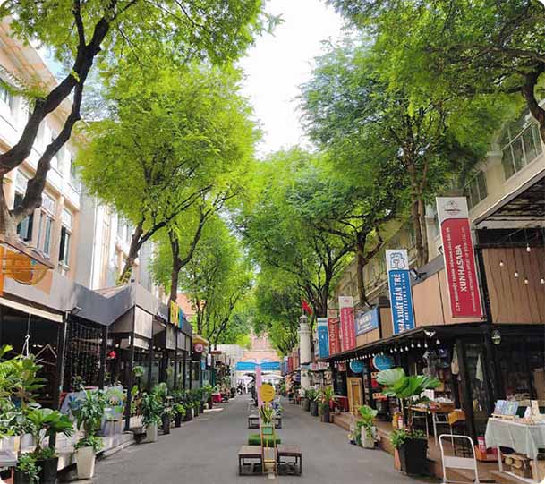 Calle de los libros o Book Street de Ho Chi Minh