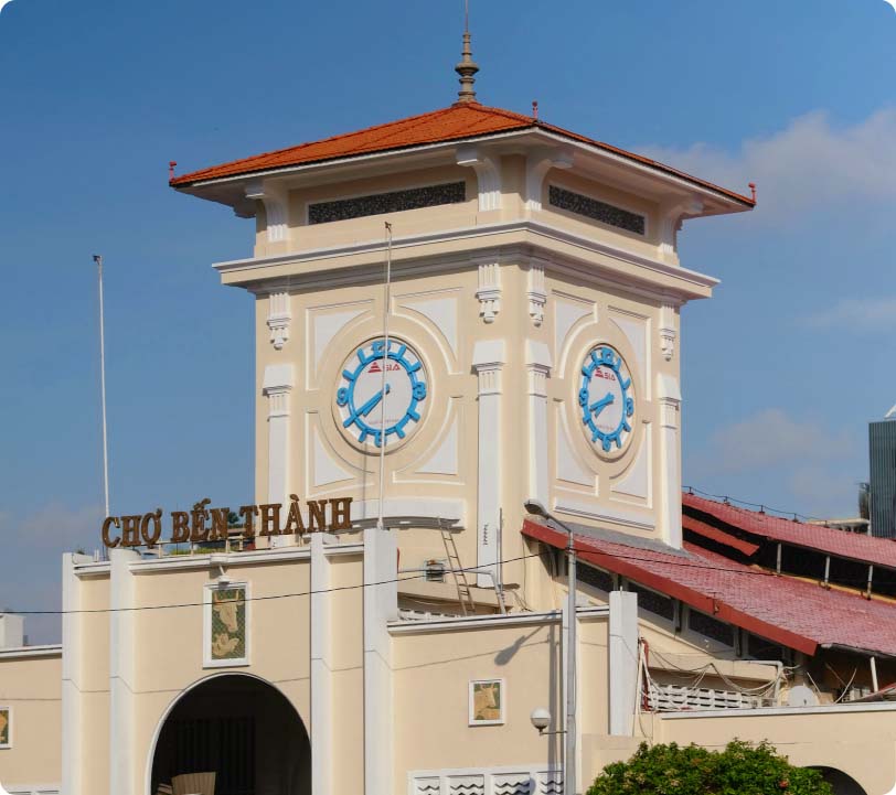 Mercado de Ben Thahn en Ho Chi Minh