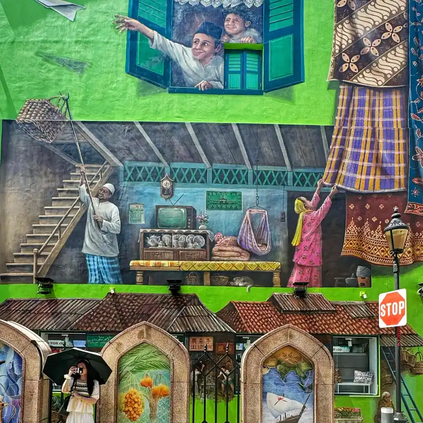 Murales Barrio Árabe de Singapur - Guía de Singapur